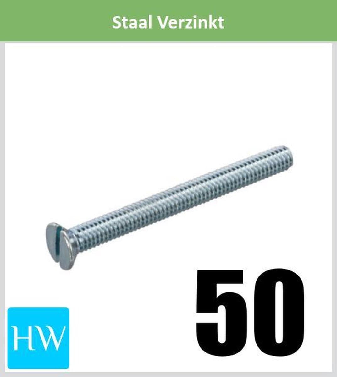 Metaalschroef M3 x 50mm (10 stuks)