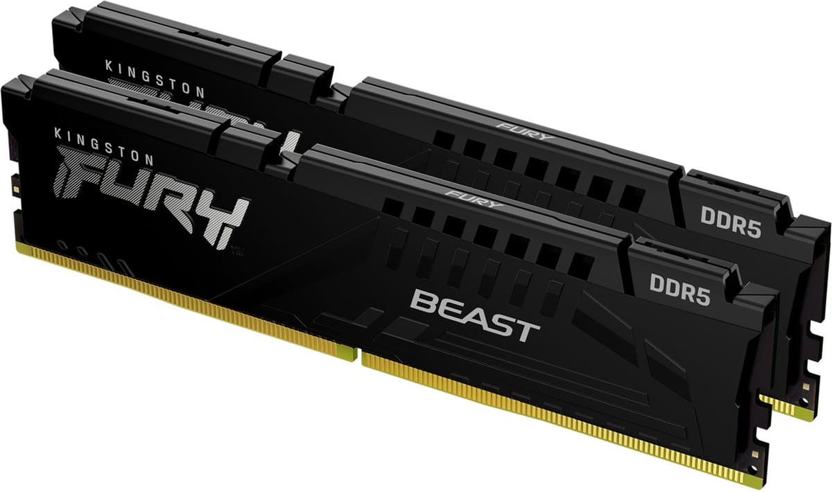 Kingston FURY Beast Black EXPO KF560C36BBEK2-64 - RAM-geheugen - DDR5 - 64GB - 6000 MHz - DIMM - CL36 - 2 x 32 GB