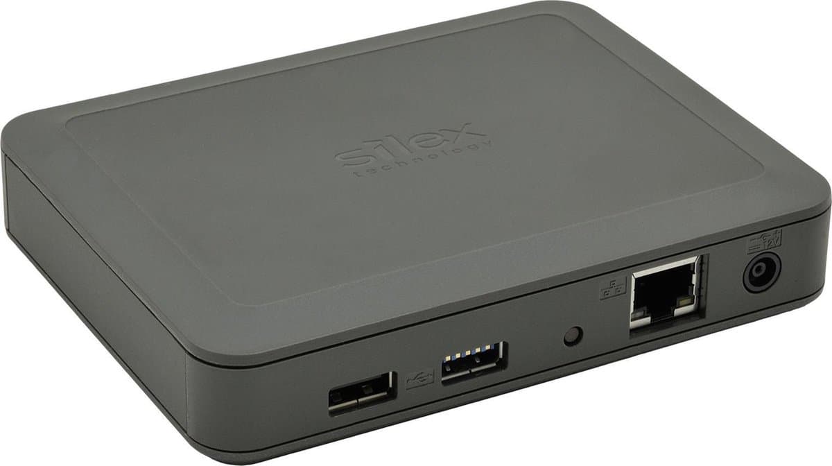 Silex Technology DS-600 Netwerk-USB-server LAN (10/100/1000 MBit/s), USB-A 3.2 Gen 1, USB-A 2.0