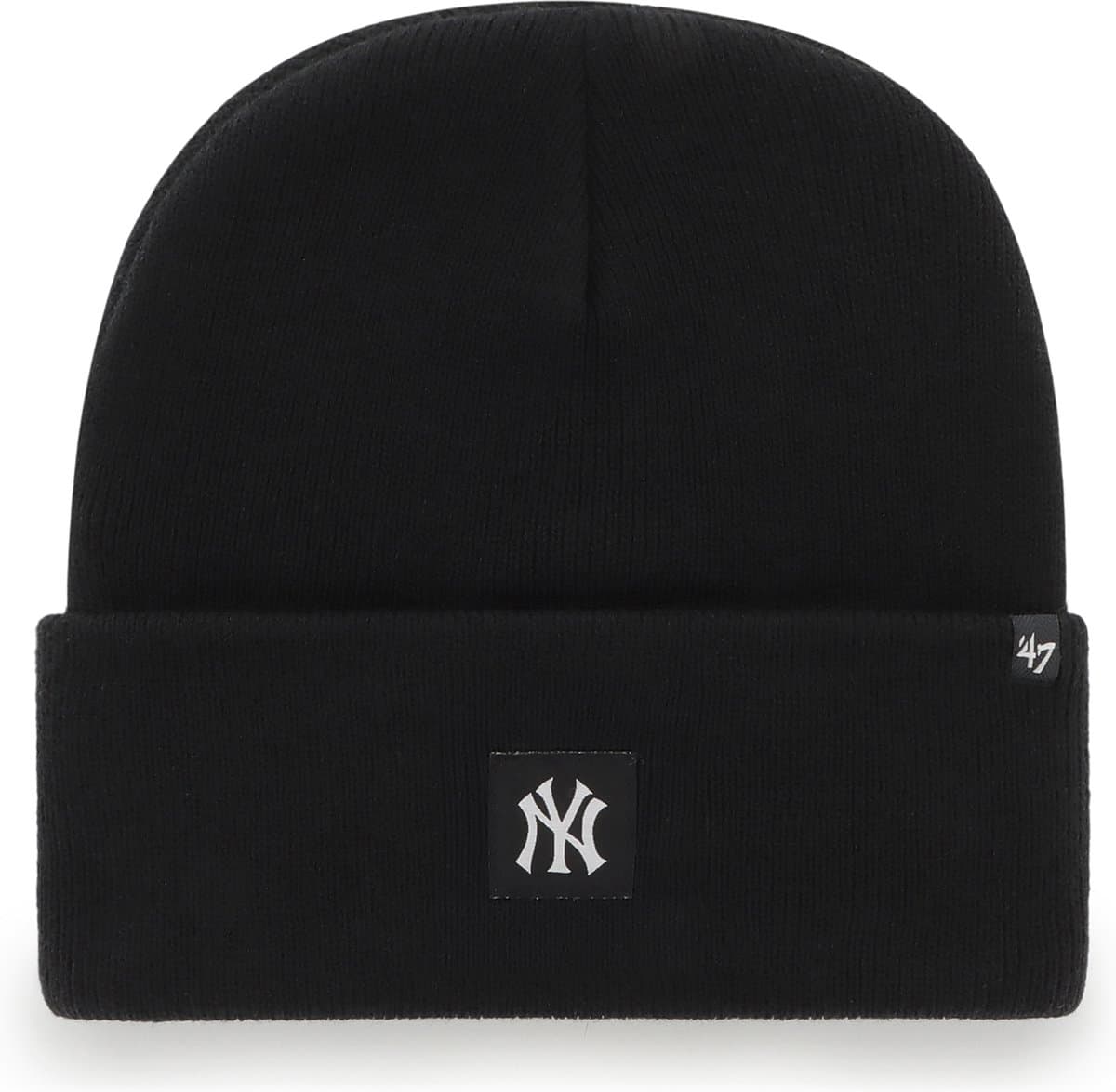 47 - MLB - New York Yankees - Muts - Beanie - Compact Alt - Cuff Knit - Zwart - Volwassenen - One Size