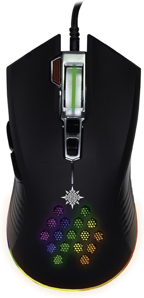 BasicTeQ: INCA IMG-347 Professional Gaming muis/mouse DPI: 1200/1600/2400/3200/4800/7200 RGB-12 backlight modes + backlight off
