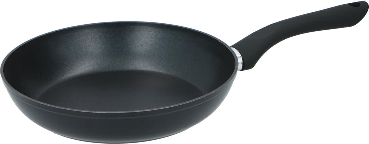 Alpina koekenpan - 24 cm, grijs, ijzer met glazen deksel