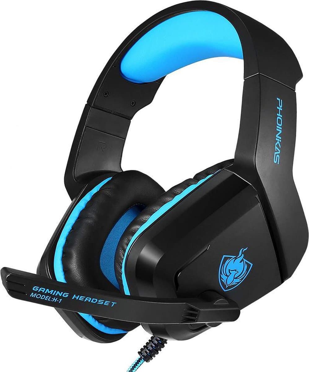 Multi-Platform Gaming Headset Over-Ear Hoofdtelefoon – Bedraad 3,5 mm Jack – Microfoon – LED – Geschikt voor PS5, PS4, Xbox One, PC, Laptop, Nintendo Switch