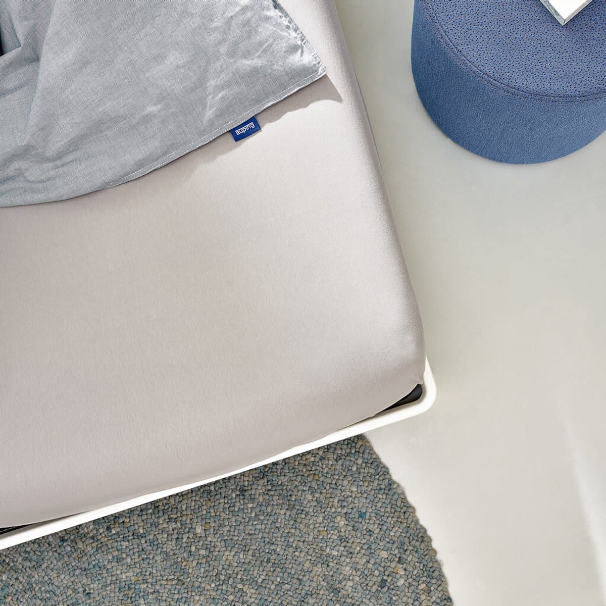 Auping Jersey 235 hoeslaken voor topper - 80/90/100 x 200/210/220 cm - Taupe - Biologisch katoen