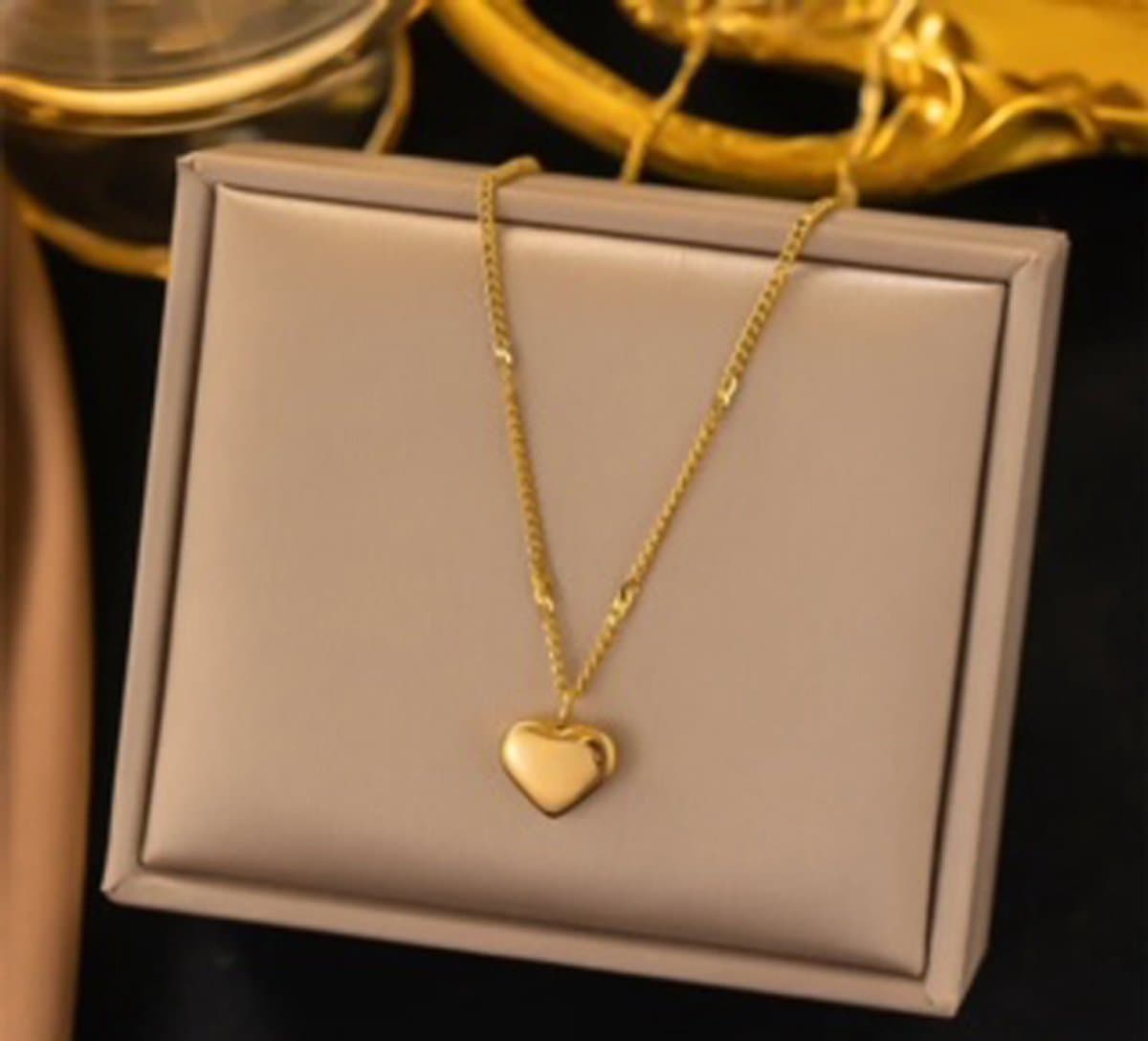 JP Family Jewelry - Luxe Halsketting - Dubbel Verguld RVS, Lengte 40+5 cm