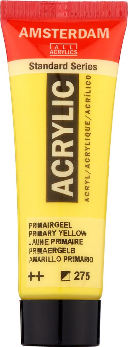 Verf - Acryl - 275 - Primair geel - Amsterdam - 20ml