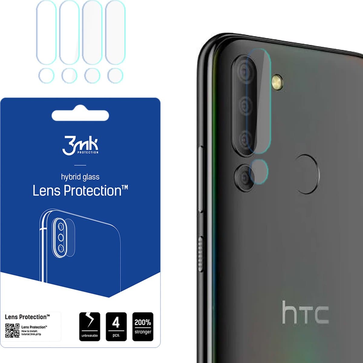 HTC Wildfire E3 - 3mk Lens Protection