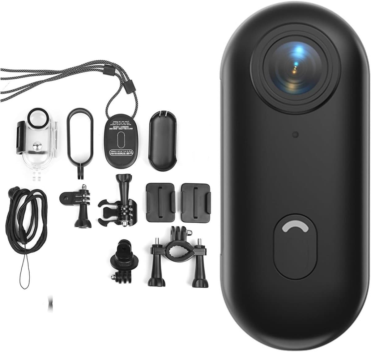 Actiecamera 1080P met WiFi en 120° Groothoeklens, Waterdicht, Inclusief 32GB TF Kaart en Magnetische Lanyard