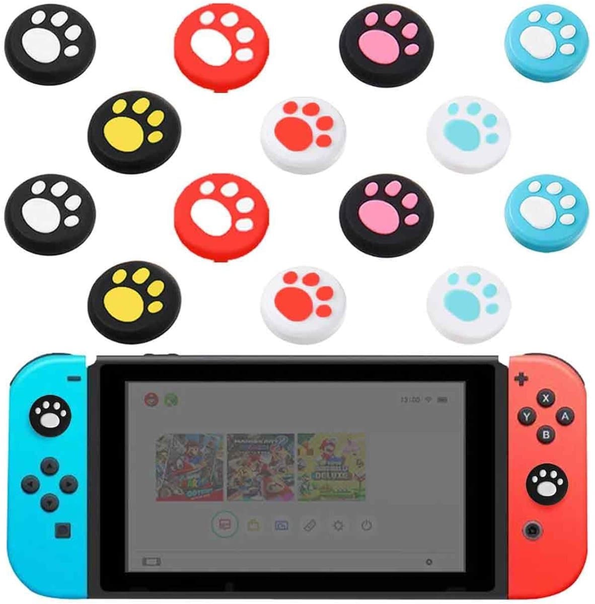 NTH products- Joystick Cap - 14 Stuks - Rubber/Buffer - Siliconen/Analoge Afdekking - Compatibel met OLED/Pur Lite - Verlengt Levensduur - Controller Grip