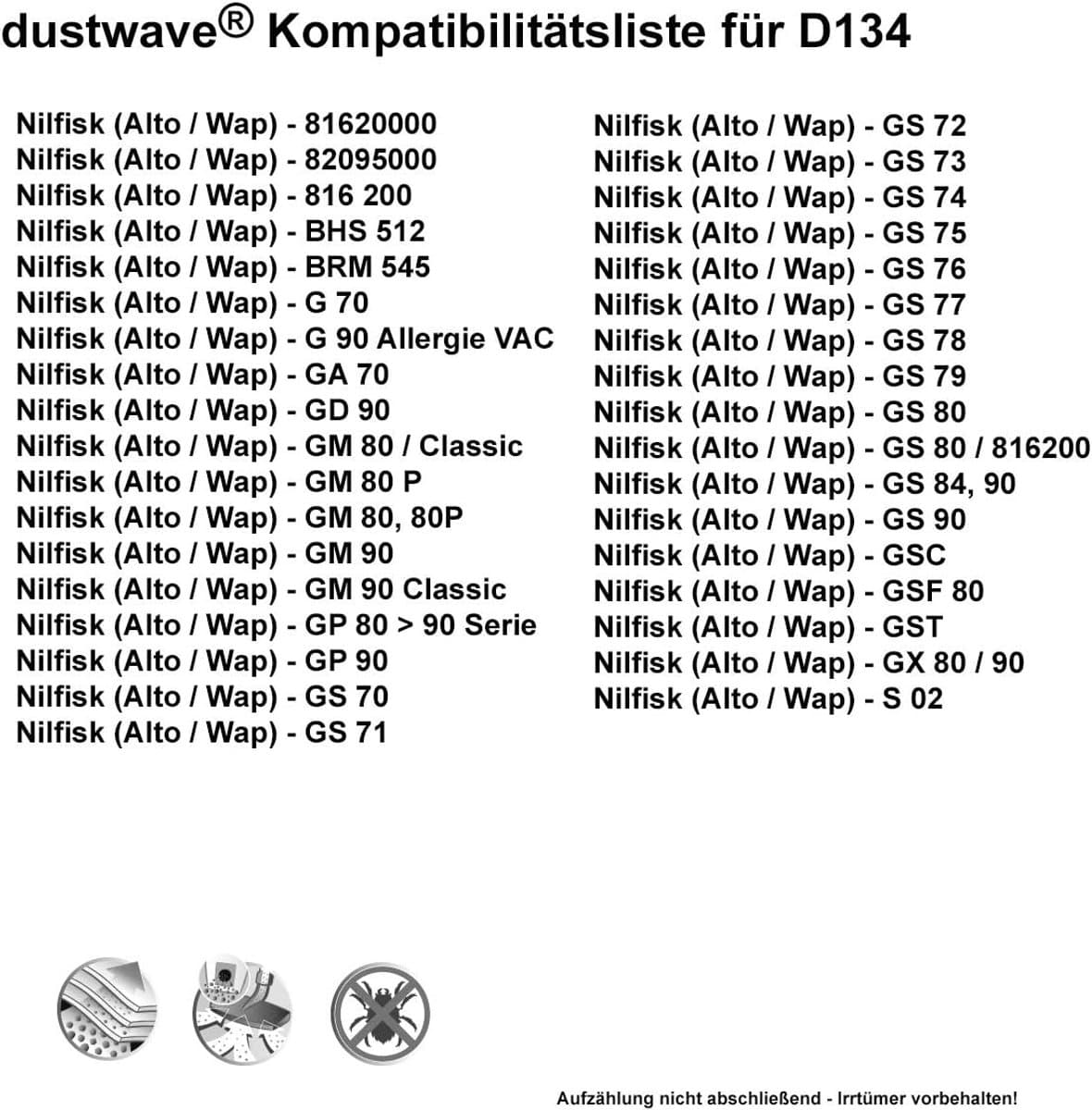 Stofzuigerzakken - Microvlies zakken - Stofvrij houden - Perfecte pasvorm - 20 stuks - Wit
