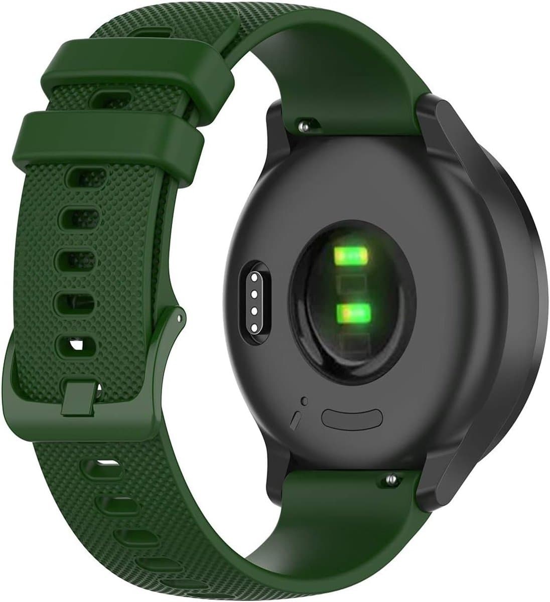 Silicone Horlogeband 20mm voor Garmin Venu 2 Plus/Venu/Venu Sq - Comfortabele Sportband met Snelle Bevestiging voor Vivomove 3/HR/Luxury/Sport/Style