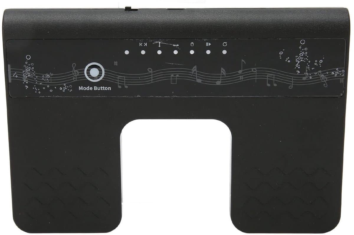 Dailygoods - Bluetooth Voetpedaal - Draadloze Bladzijde Omzetter - Handige Pedal voor Tablets - Geschikt voor Smartphones - Zwart