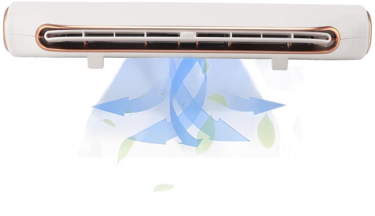 VT Goods - Monitor Clip-on Ventilator - USB Ventilator - 3 Snelheden - Wit - Verstelbare Windhoek - Perfect voor Bureau en Scherm - Compact Model