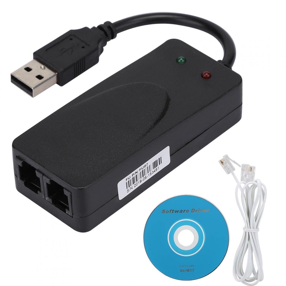 Dailygoods - USB 2.0 56K Modem voor Fax en Communicatie
