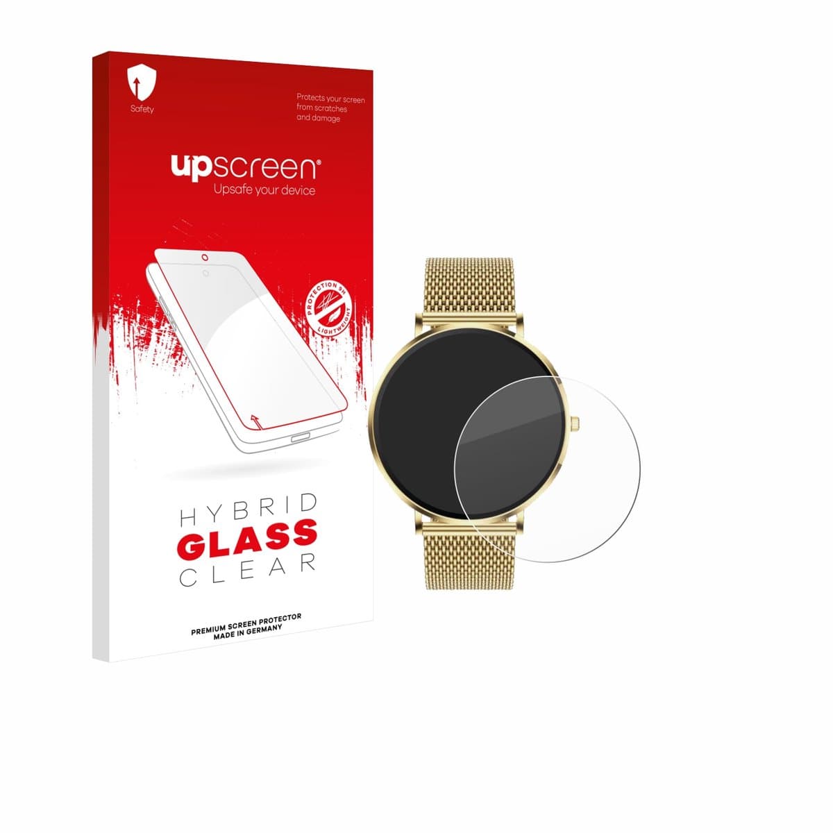 upscreen - Screenprotector voor Mivora Eleganza PRO 1.32" - Folie Beschermfolie Beschermglas transparant
