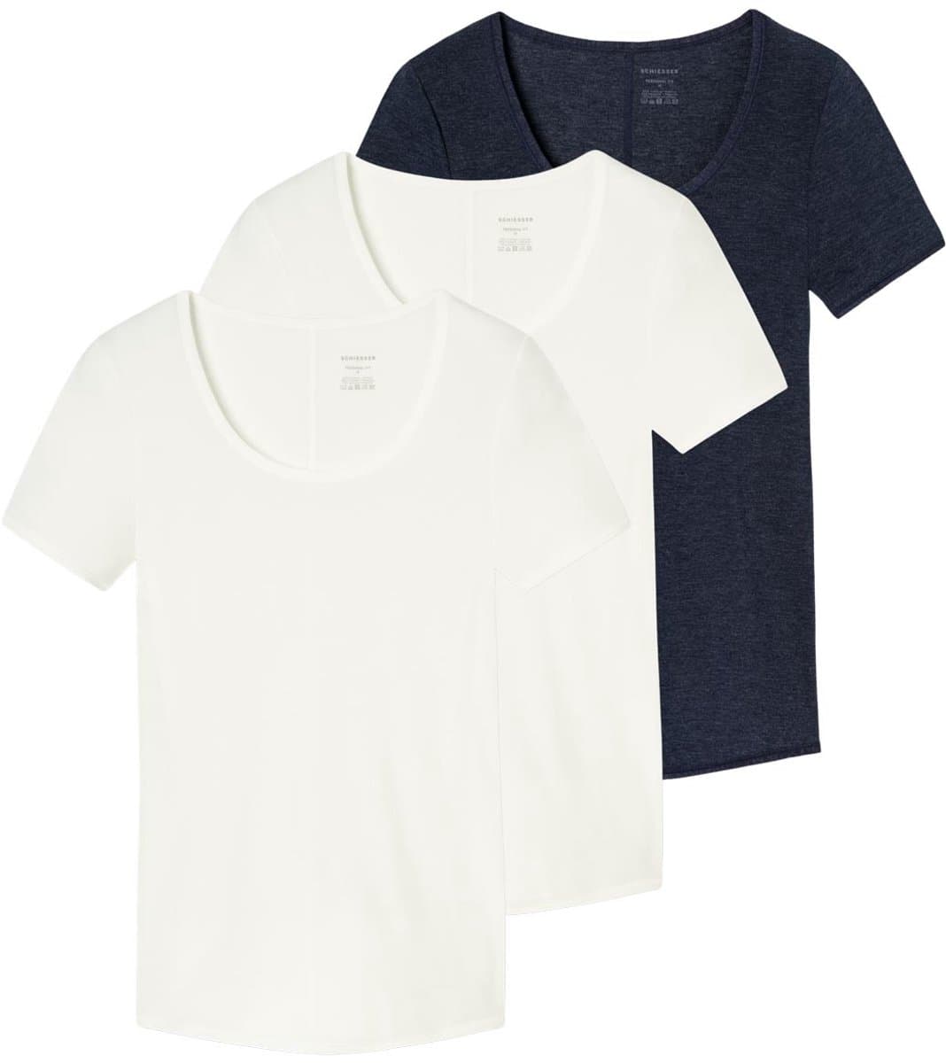 Schiesser Dames onder t-shirts 3 pack Personal Fit