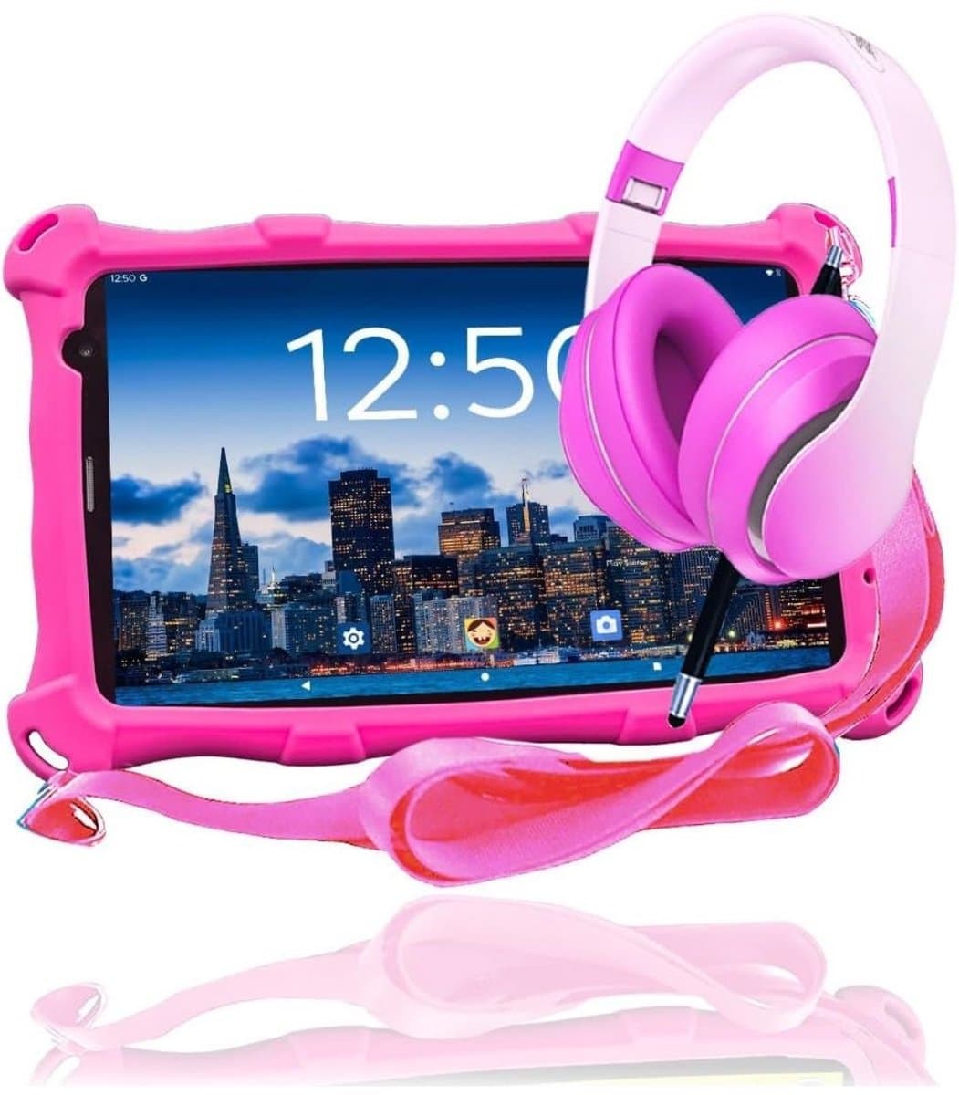 RONN® Kindertablet Deplay - Kinder Tablet Deplay - Kindertablet Deplay Pro - Roze - 23cm x 13cm x 1cm