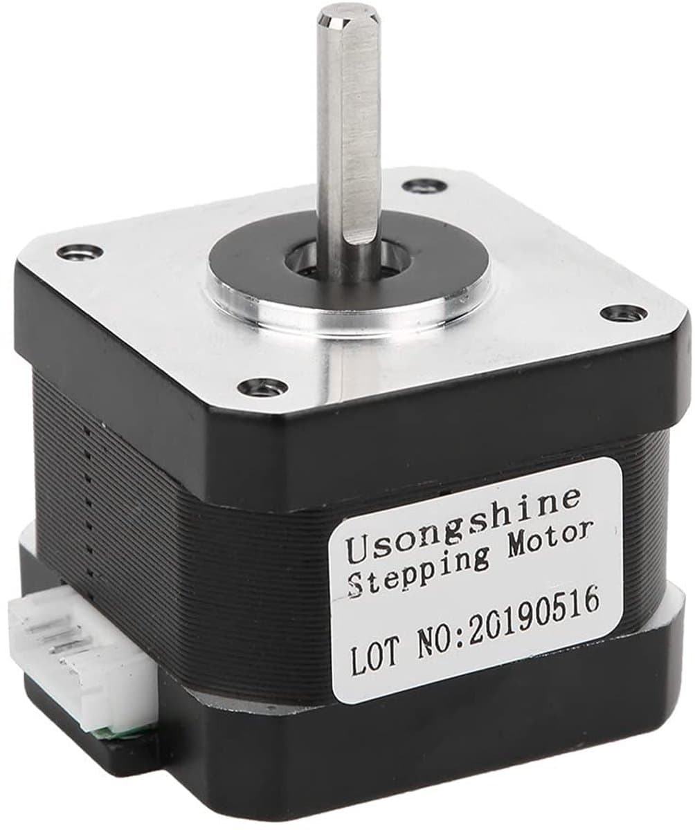 Dailygoods- Stappenmotor 17Hs3401S - 4 Draden - Legering - Printermotor - Nauwkeurigheid + -5% - Temperatuurstijging tot 80℃ - Motor