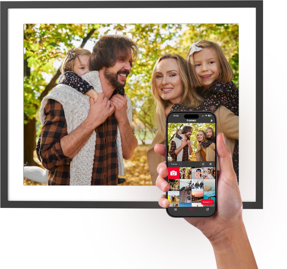 AgfaPhoto Frameo APF1700 17 Inch Zwart