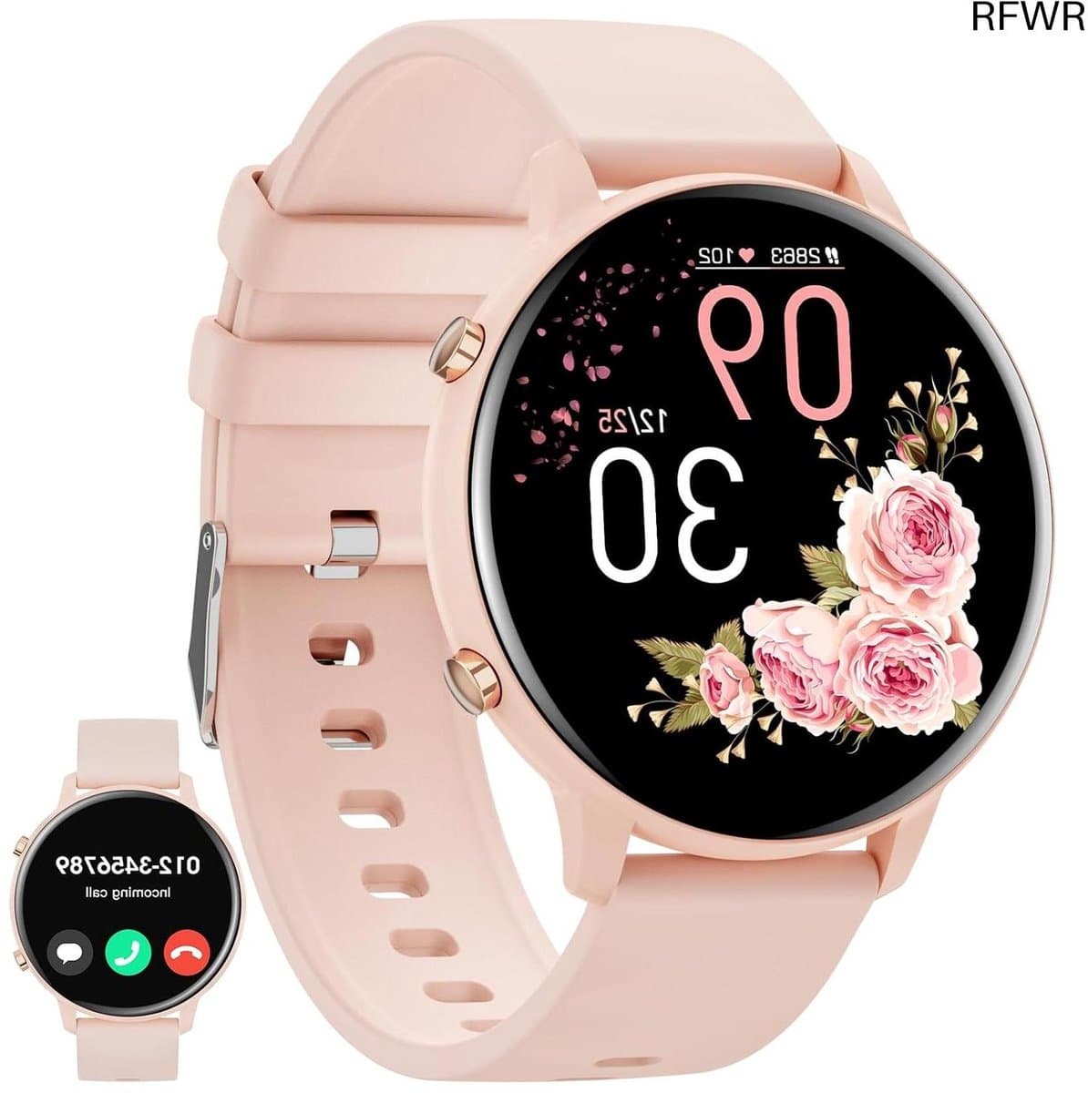 Smartwatch Dames - Fitness Tracker - Gezondheid Monitoren - Bluetooth Bellen - 1.39 Inch HD - Roze