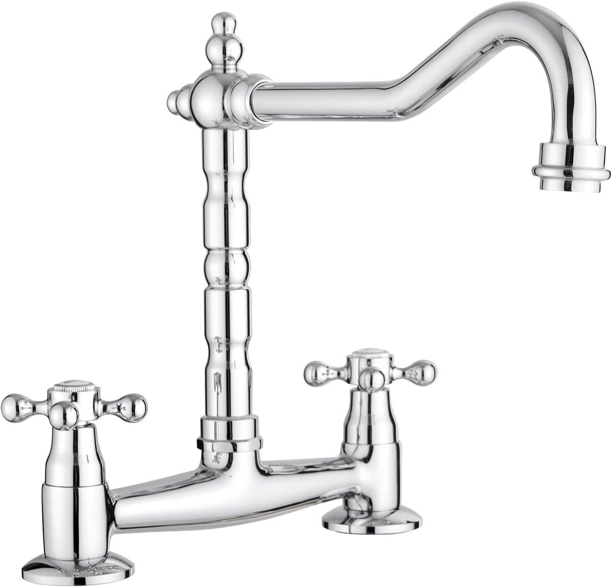 Keuken Mengkraan - Keukenkraan Brug - Water Gebruiken - Klassiek Design - 180 mm - Chroom