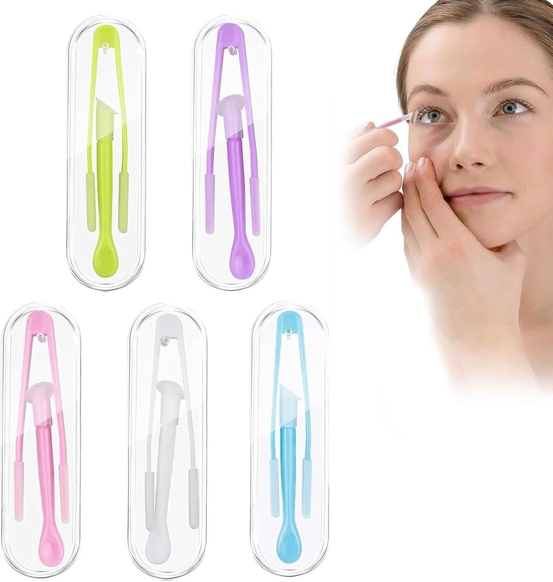 5 pcs contact lens clips - lens suction cup - zachte lens zuignap - contactlensinvoegen - siliconen lenszuignap - stevige lenszuignap