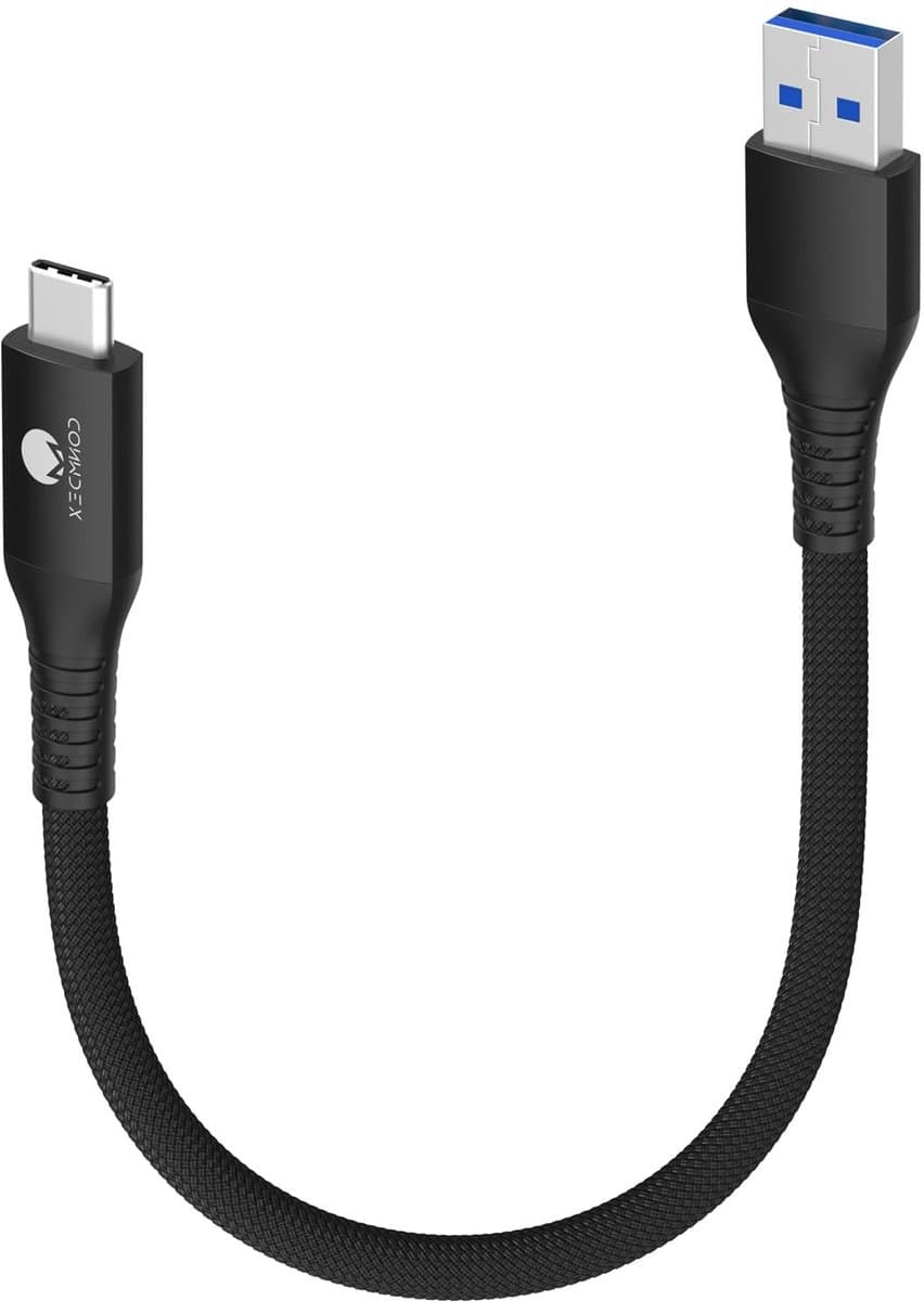 Korte USB-C Kabel 50cm 10Gb/s USB 3.1 Gen 2 Data Kabel voor Android Auto en Snelladen met QC3.0 voor Samsung en Pixel Smartphones