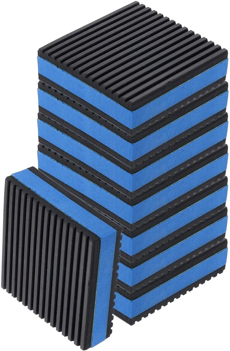 Allecto - Vibration Damping Pads - Geluiddemping - Duurzame rubberen matten - 3 x 3 x 7/8 inch - Vibration Insulation Pads - Ideaal voor wasmachine...
