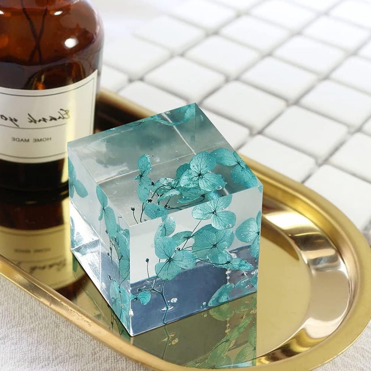Hars Vorm - Cube Mallen - Sieraden Maken - 6 Verschillende Maten - 6.5cm - Transparant