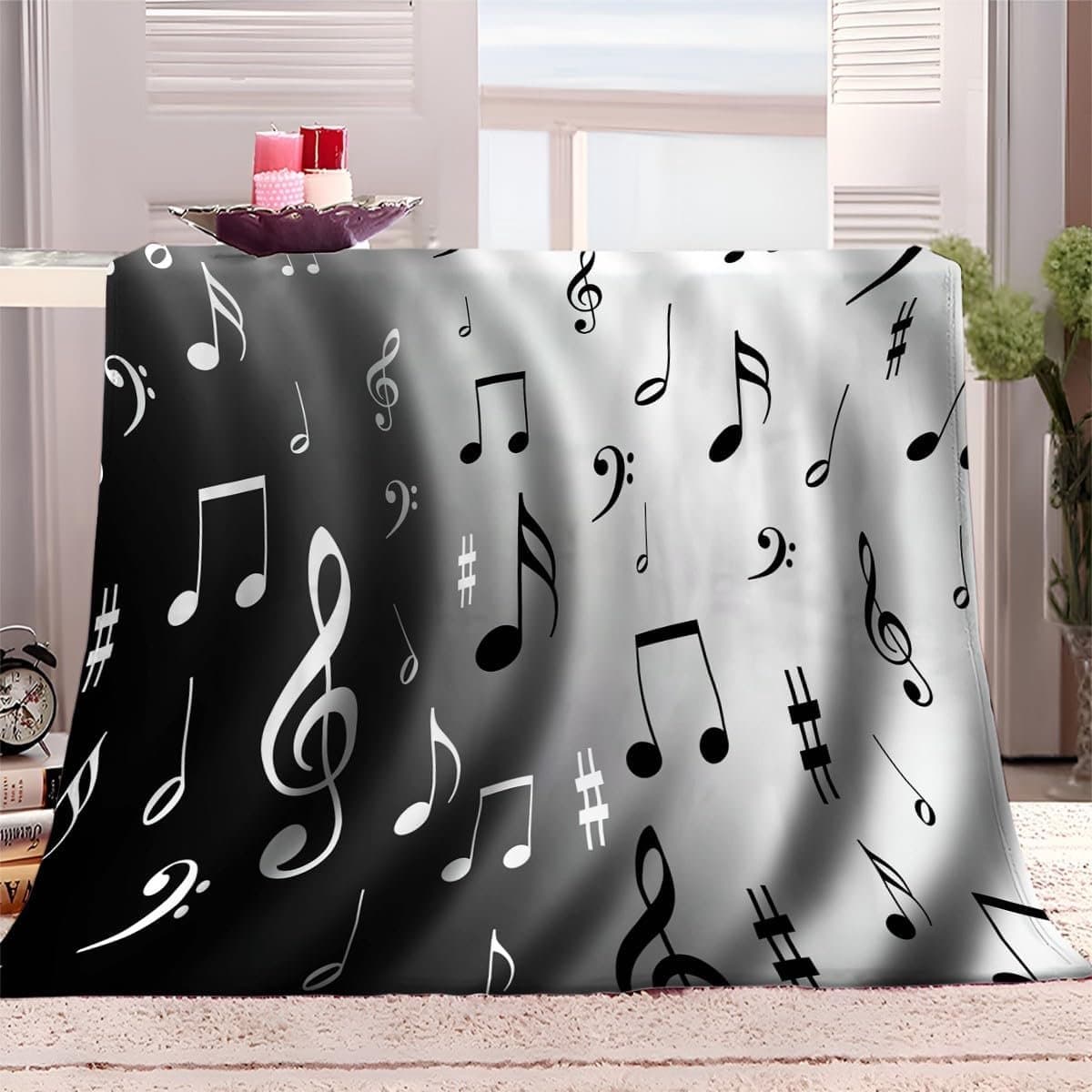 Fleece deken plaid - Pluche stof - Gezellig warm - Extra zacht - 150 x 200 cm - Grijs