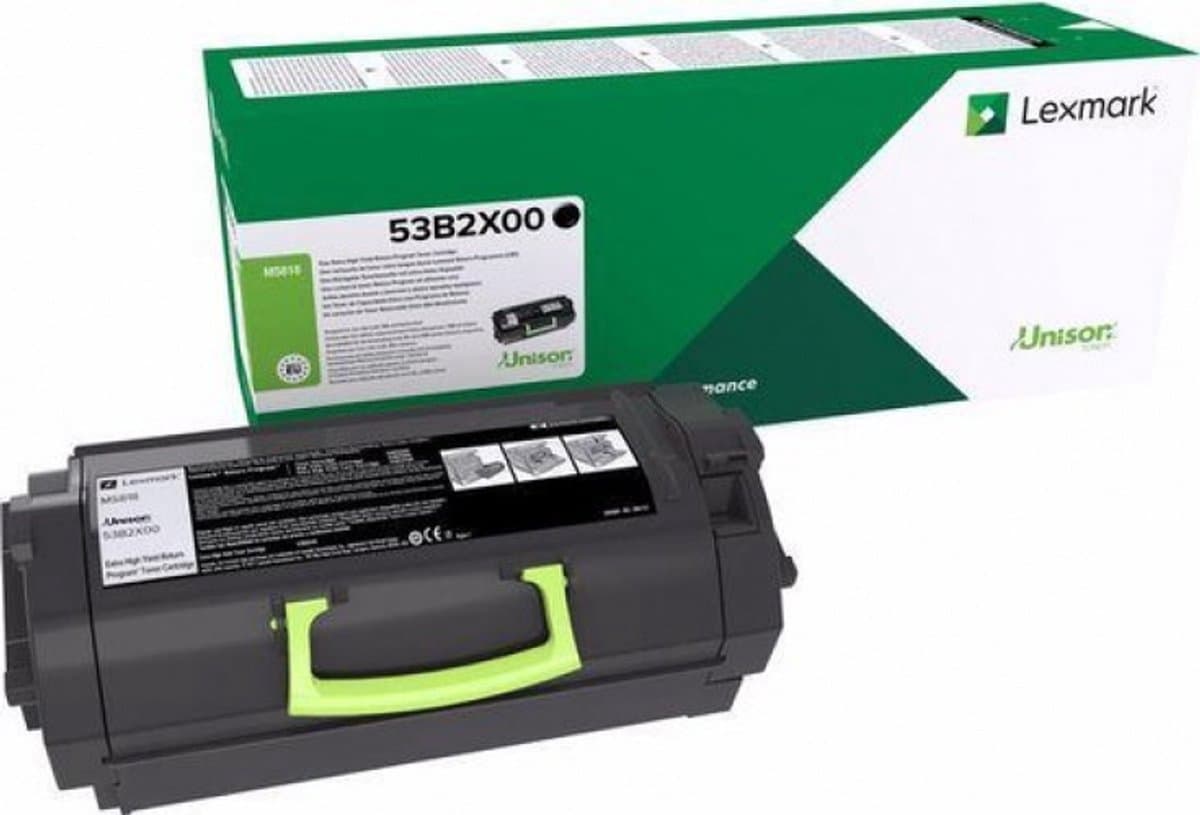 Lexmark 53B2X00 tonercartridge 1 stuk(s) Origineel Zwart