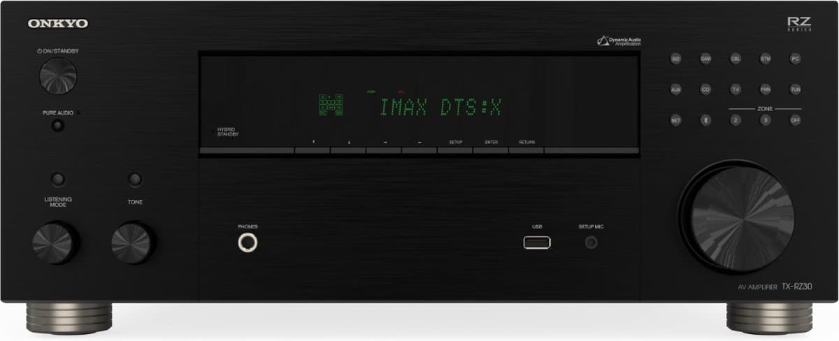 Onkyo TX-RZ30 Premium AV Receiver - 9x 100W, HDMI 2.1 (6in/2out), 8K, DIRAC, Bluetooth, Network, Klipsch Optimized, Sonos, Roon