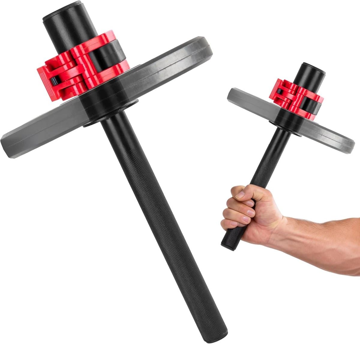 Onderarmtrainer - Wrist Roller Voor Onderarmen - Slip Knurled Grip Handle - Precision Muscle Targeting - Full-Steel Build Voor 2-Inch Schijven - 1 Stuk - Thuis En Kantoor Krachttraining