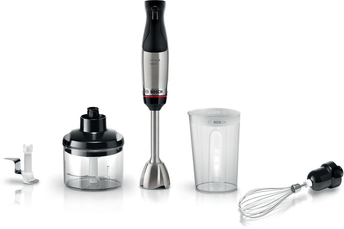 Bosch MSM6M622 ErgoMaster - Staafmixer set- 1000W - RVS - hakmolen - ijscrusher