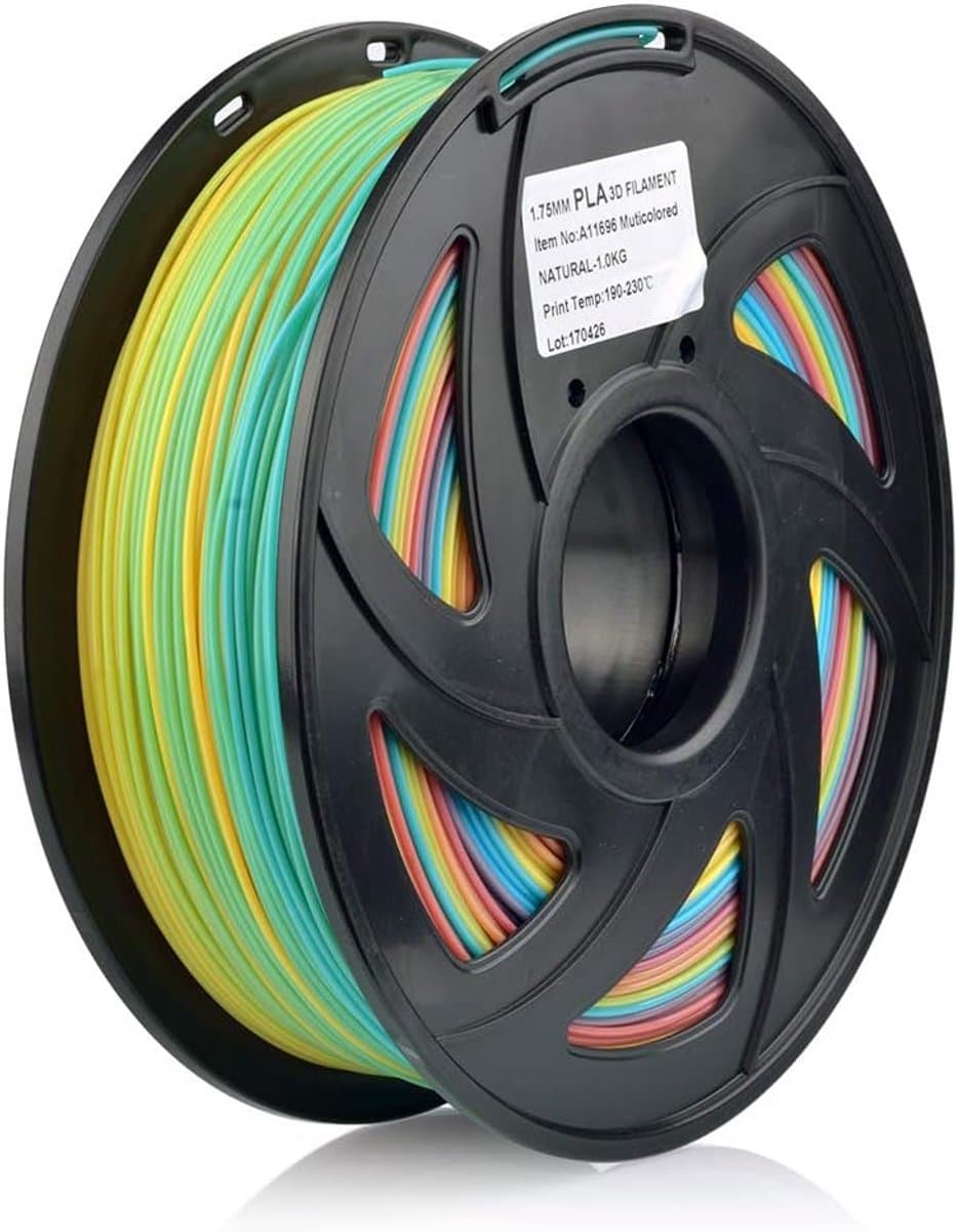 1.75mm PLA Filament 1kg Bundel - Multikleur 3D Printer Materiaal