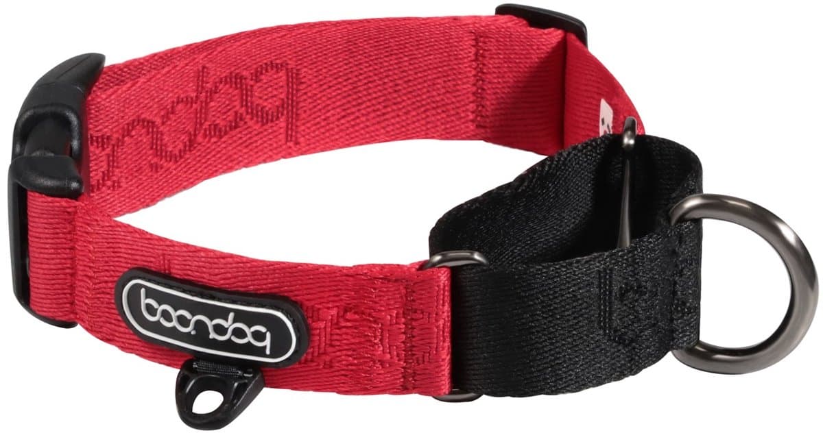 Boondog – Martingale Halsband Hond – Red – Maat S – Anti-Trek – Zacht Webbing