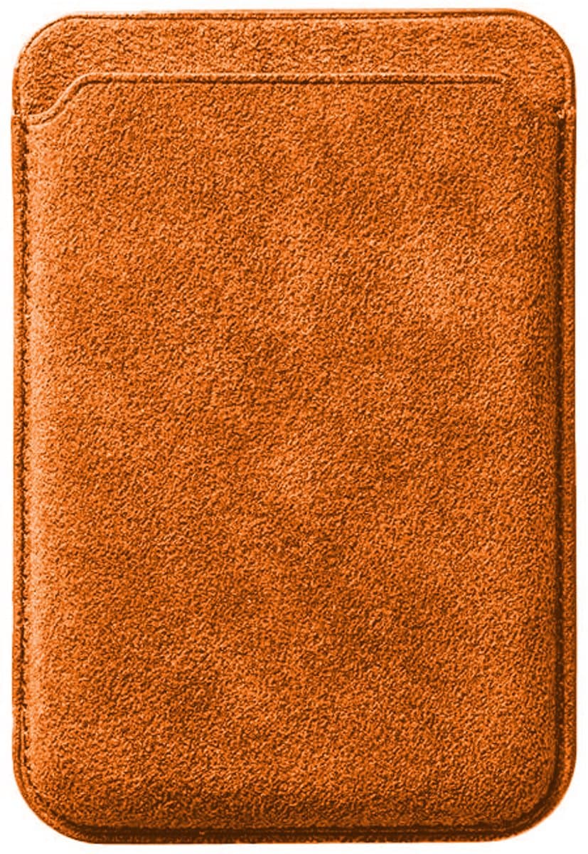 Alcanluxury Alcantara MagSafe wallet - Orange