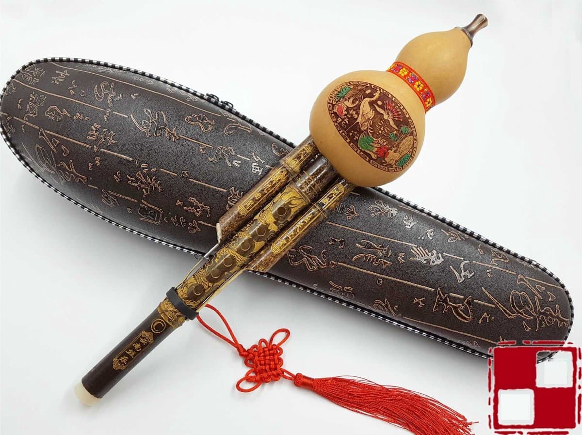 Knobbout music United ,Hulusi Bamboe Fluit C Toon – 7 Toetsen – Traditionele Cucurbitfluit