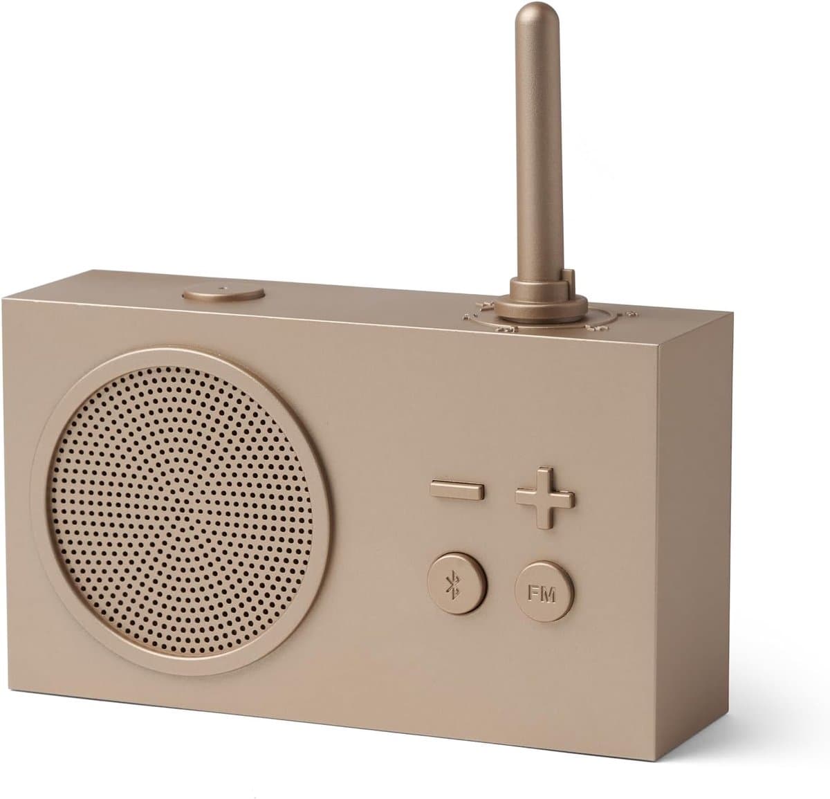 Draagbare Luidspreker - Bluetooth Radio - Muziek Luisteren - Spatwaterdicht Ontwerp - 10x10x10 cm - Goud