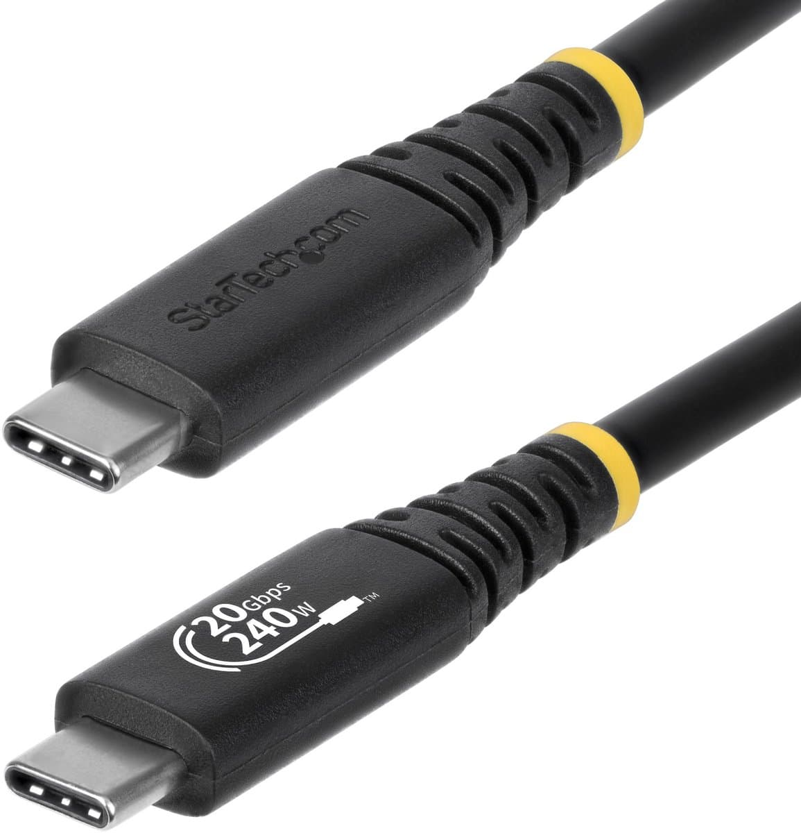 StarTech.com 2m USB4 Kabel, 20Gbps, USB-IF Gecertificeerde USB-C Kabel, 240W PD EPR, 4K 120Hz DP 1.4, TPE Mantel, USB Type-C Kabel