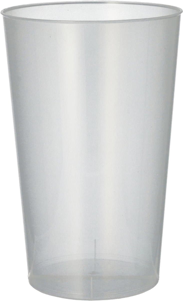 30 Drinkbekers, herbruikbaar PP 0,5 l Ø 9,1 cm · 14 cm transparant onbreekbaar