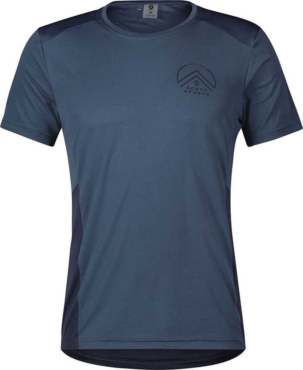 Scott Endurance Tech T-shirt Met Korte Mouwen Blauw S Man