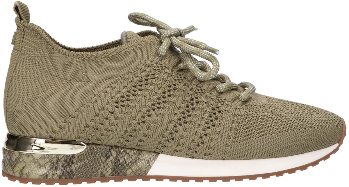 La Strada Sneaker Kaki Knitted - Damesschoenen - Maat - 40