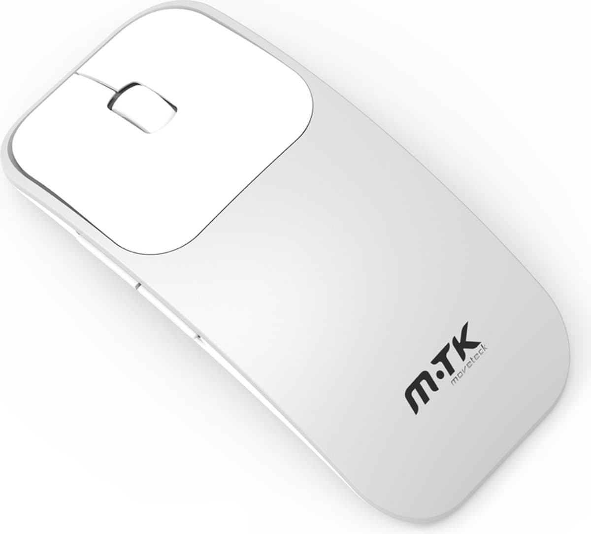 Movetech Draadloze muis laptop Wit&Zilver Model TG7202 2023 met Nano receiver - Stijlvolle Draadloze design muis