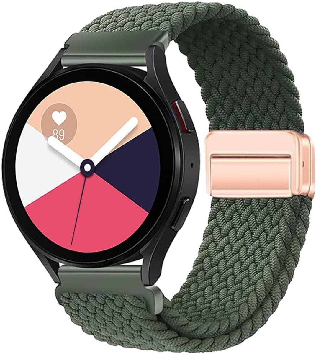 Verstelbare Nylon Elastische Sportband voor Garmin Venu 3S, Vivoactive 4S en Huawei Watch GT 4 - 18mm Vervangband voor Activiteiten en Sportgebruik