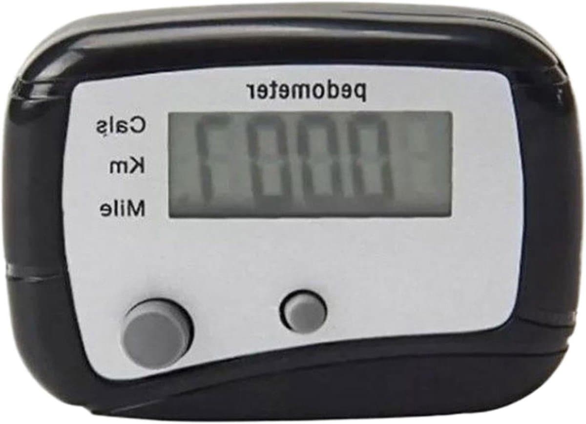 Stappenteller Pedometer - Calorieteller Fitness Tracker - Dagelijkse Beweging Meten - Digitaal LCD Display