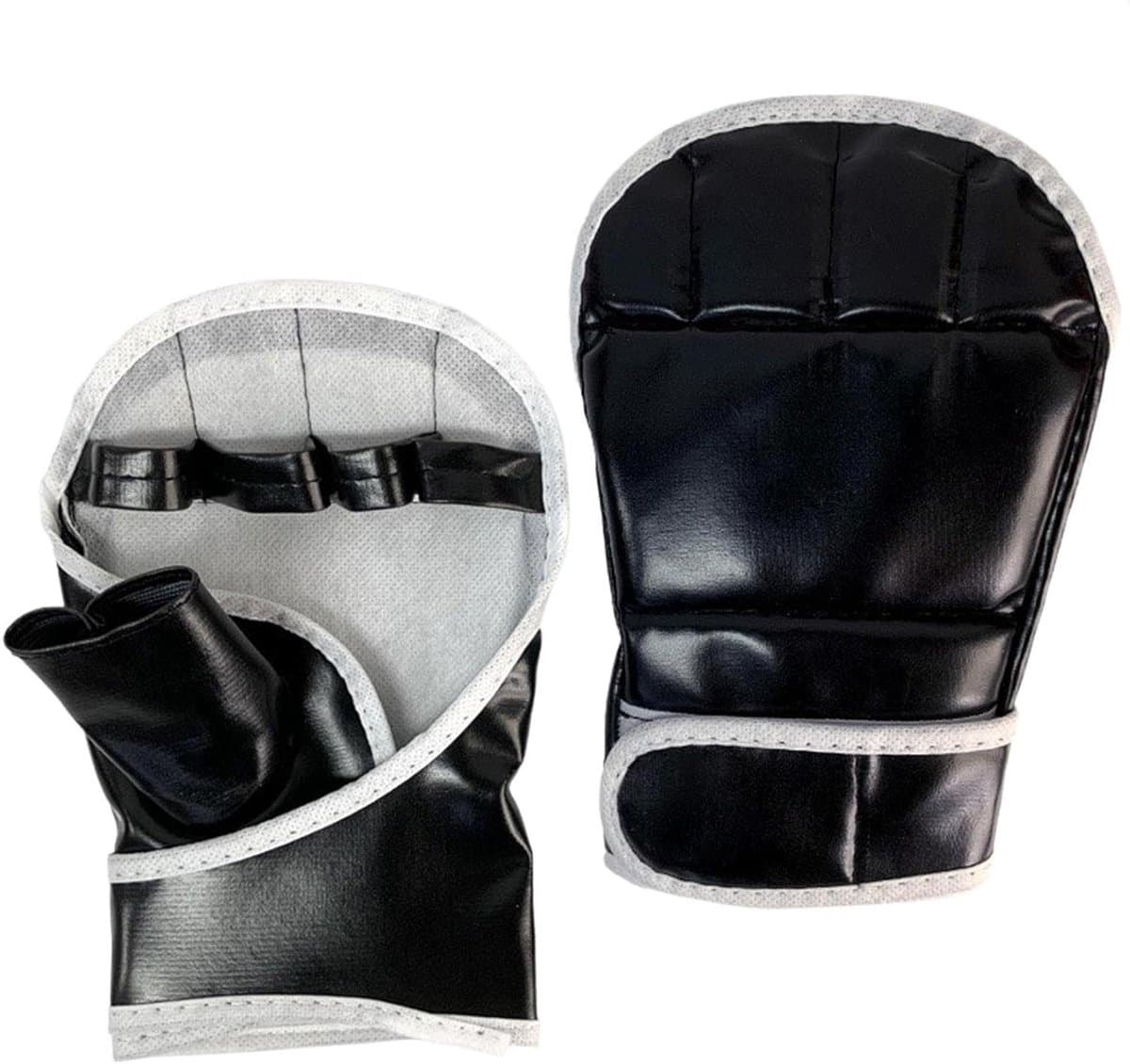 Bokshandschoenen Halve Vinger - Sparring Handschoenen Open Palm - Vechtsport Training - Verbeterd Ademend Vermogen - 20.5 x 14 cm