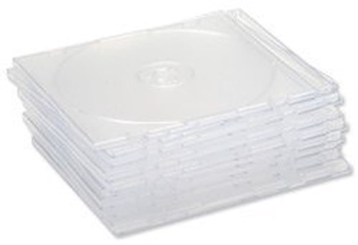 Dailygoods- Slimline Hüllen - CD Hoesjes - Jewel Case - Transparant - Opbergmap - Pack 100 - Slank Ontwerp
