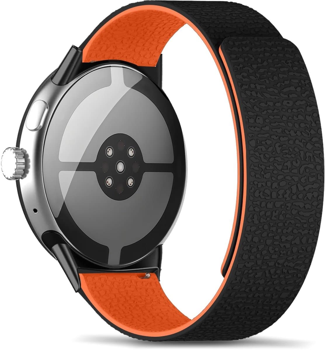 Dailygoods - Zachte Siliconen Magnetische Armband voor Smartwatch