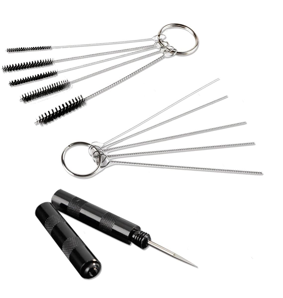 Elzusha - Airbrush Reinigingsset met Borstels en Pins